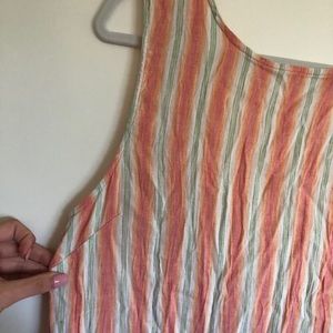 Reformation linen material open back dress